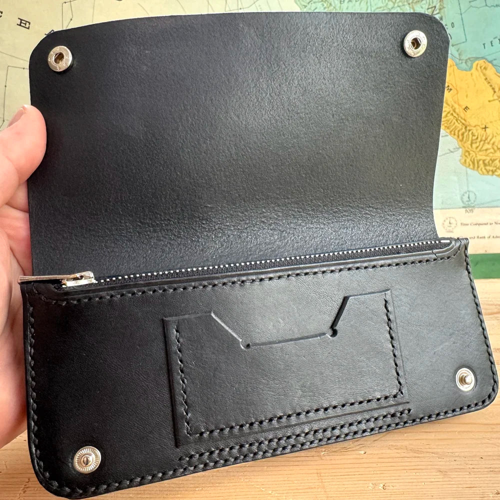Accordion Biker Long Wallet