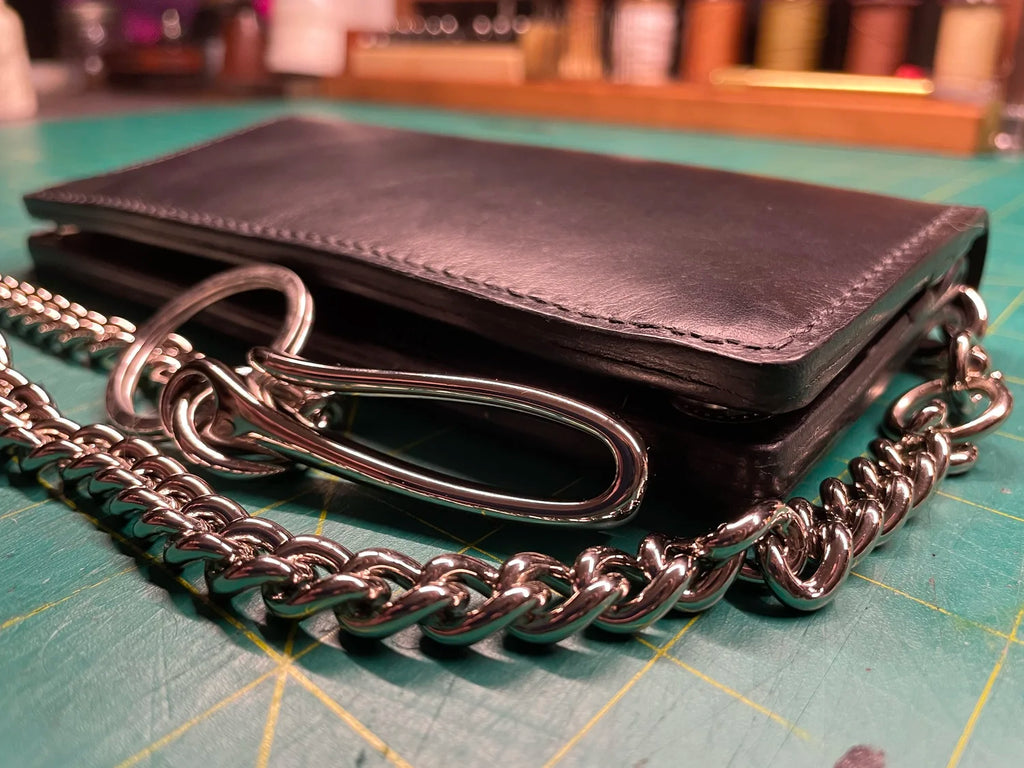 Deluxe Biker Chain Wallet with Japanese Fish Hook